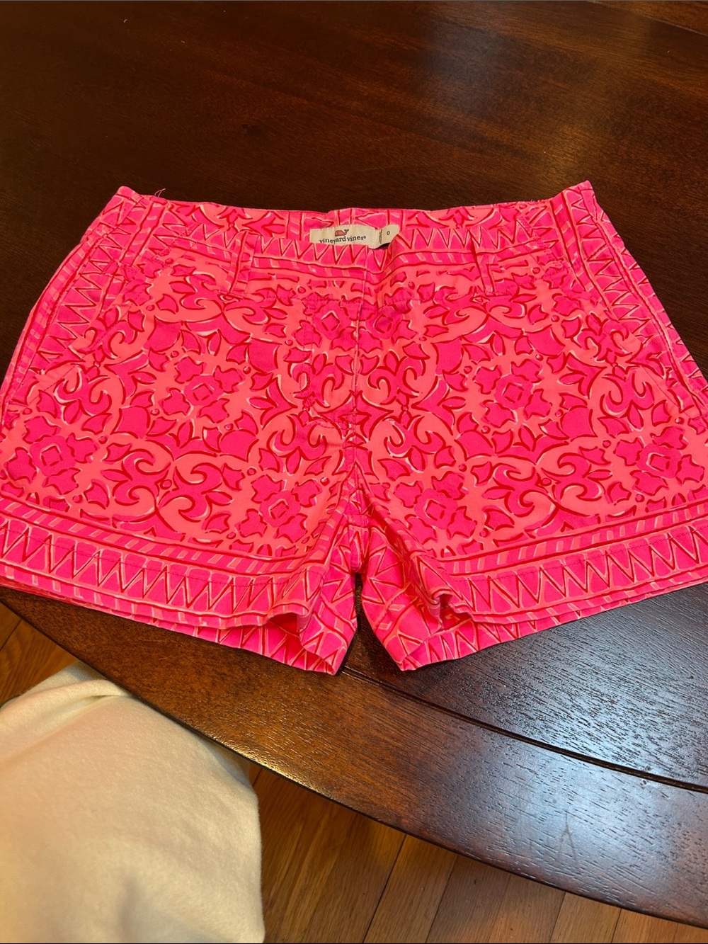 Vineyard Vines Hot Pink Patterned Bermuda Shorts